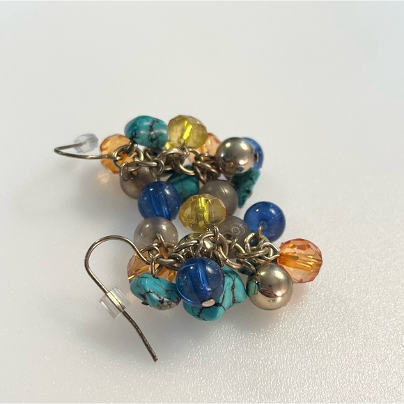 Artisan Handmade Dangle Turquoise Chip
Boho Beaded Chandelier Drop Earrings - Picture 5 of 16